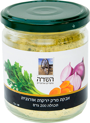 אבקת מרק ירקות אורגנית 200 גרם - השדה