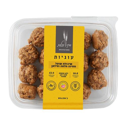 עוגיות שיבולת שועל, טחינה מלאה וסילאן 270 גרם - דני וגלית