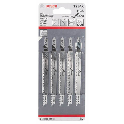 סט 5יח להבים T234X BOSCH