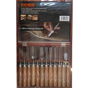 סט מפסלות מקצועיות לגילוף בעץ KENDO