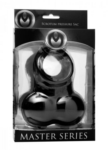 טבעת זקפה עם תרמיל לאשכים XR Brands - Squeeze My Sack - Scrotum Pouch 