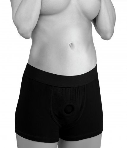 תחתון בוקסר לסטרפ און  XR Brands - Mod Strap On Style Harness with Built In O Ring-