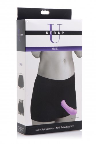 תחתון בוקסר לסטרפ און  XR Brands - Mod Strap On Style Harness with Built In O Ring-