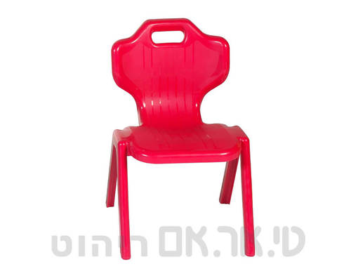 כסא פלסטיק יצוק אדום