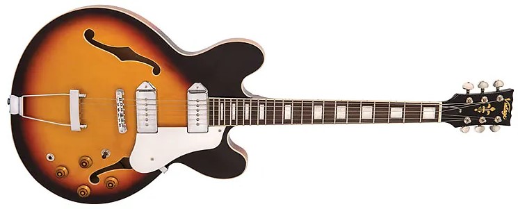 גיטרה חשמלית רבע נפח Vintage VSA500P Reissued Semi Acoustic