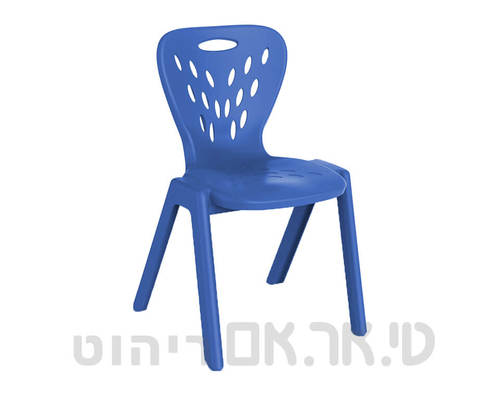 כסא דגם טיפות כחול