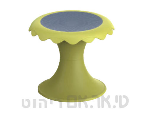 שרפרף דגם פרח כתום
