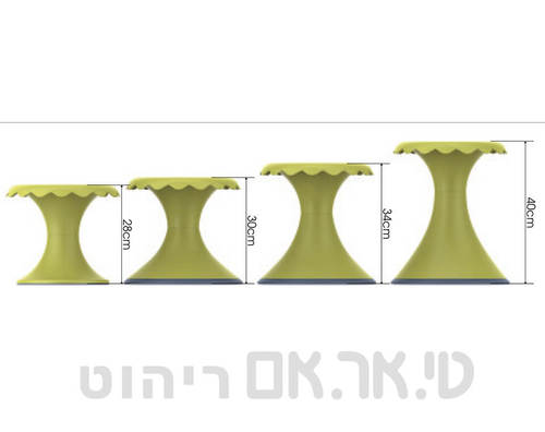 כסא מעוצב בצורת פרח