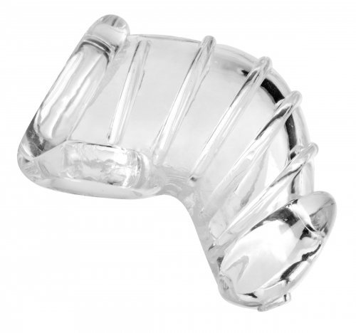 חגורת צניעות כלוב רך לאיבר המין של הגבר XR Brands- Detained Soft Body Chastity Cage