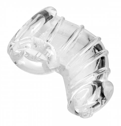 חגורת צניעות כלוב רך לאיבר המין של הגבר XR Brands- Detained Soft Body Chastity Cage