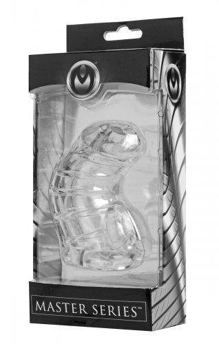 חגורת צניעות כלוב רך לאיבר המין של הגבר XR Brands- Detained Soft Body Chastity Cage