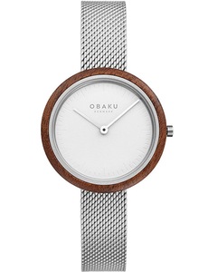 Obaku V245LXCIMC זכוכית ספיר ומסגרת עץ