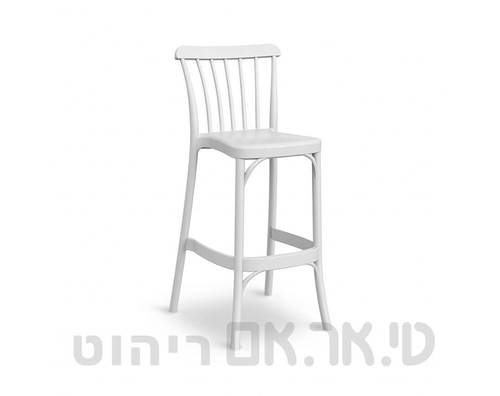 כסא בר גזוז לבן
