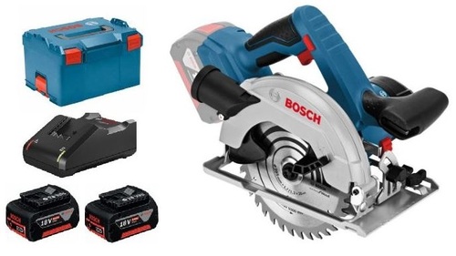 משור עגול נטען GKS 18V-57G - סוללות 4AH