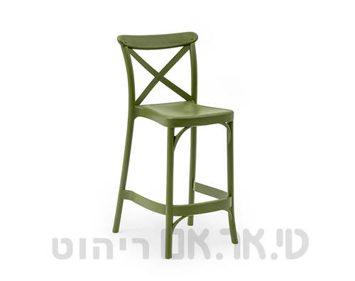 כסא בר קפרי ירוק זית