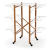 מתקן ייבוש כביסה תלת קומתי עץ דובדבן AQUILONE drying rack