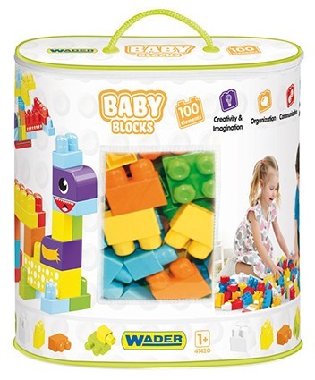 אבני בניה 100 חלקים WADER