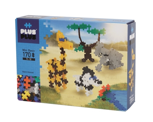 משחק הרכבה 170 חלקים קטנים וצבעוניים לבנייה מהנה - חיות