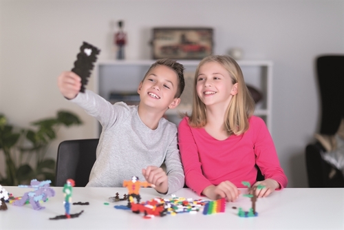 משחק הרכבה 170 חלקים קטנים וצבעוניים לבנייה מהנה - חיות