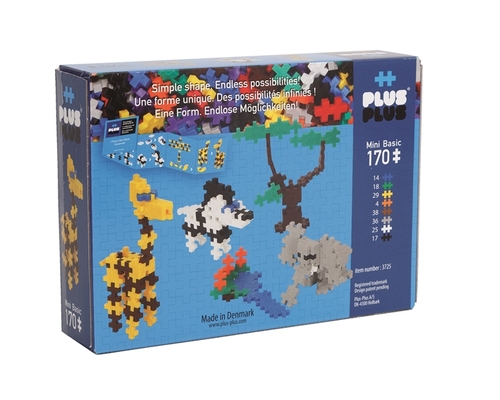 משחק הרכבה 170 חלקים קטנים וצבעוניים לבנייה מהנה - חיות