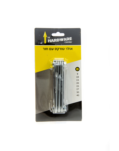 אולר מפתחות טורקס עם חור, 8 יח', THSET, HARDWARE