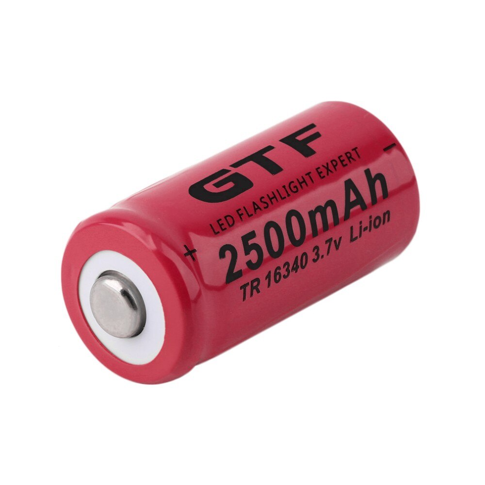 סוללה 16340 נטענת CR123A 3.7V 2500mah