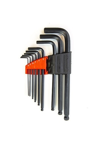 סט מפתחות ארוכים, אלן + אלן כדורי, 9 יח', AMSL, HARDWARE