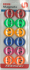 12 עיגולי מגנט סמיילי צבעוניים 30 מ"מ