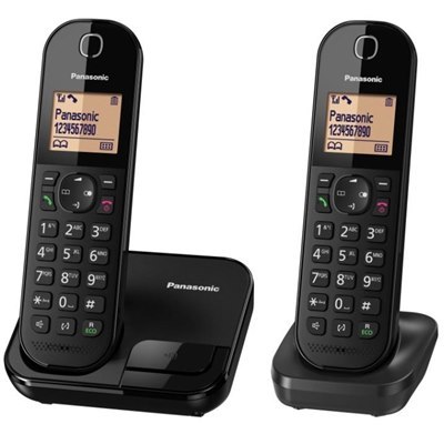 טלפון אלחוטי זוגי Panasonic KX-TGC412MBB 
