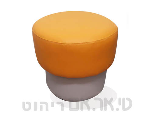 הדום מעוצב בצורת פטריה כתום אפור