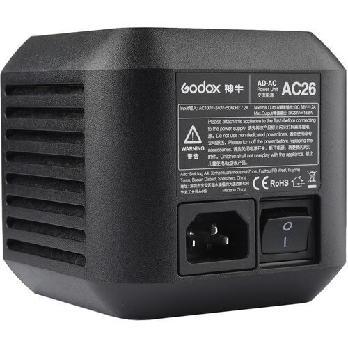 מתאם לחשמל Godox AC-26 Adapter for AD600Pro