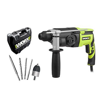 פטישון חשמלי 800W 26mm+ אביזרים דגם WU340D.1 מבית WORX