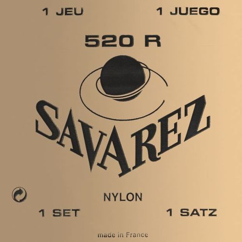 סט מיתרים לקלאסית אריזה זהב SAVAREZ 520R