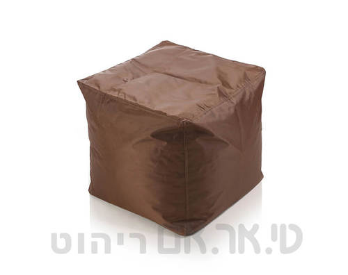 פוף קוביה חום