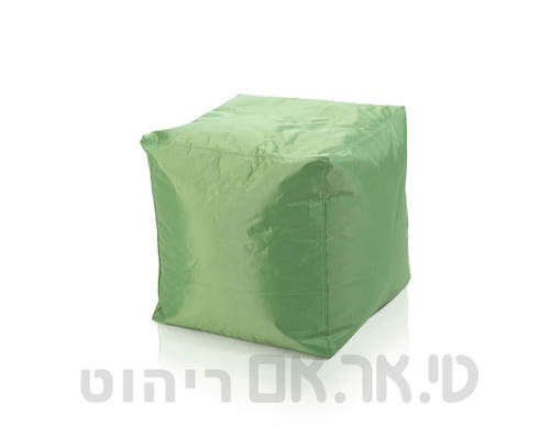 פוף קוביה ירוק