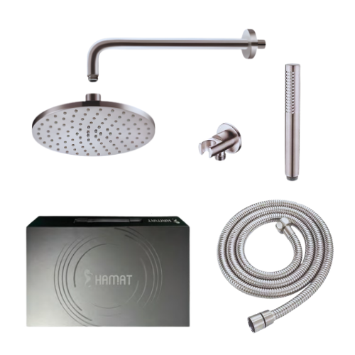 סט אביזרי אמבטיה 5 חלקים חמת כרום מבריק 801937