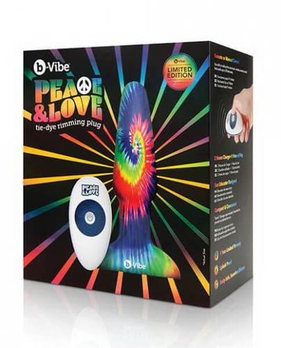 פלאג אנאלי רוטט רימינג שלט רחוק Bvibe Rimming Plug Peace and love