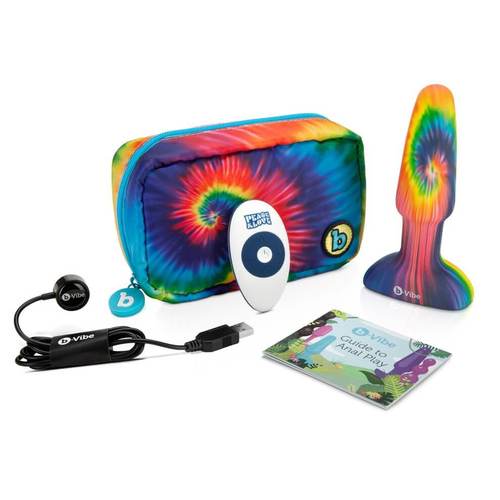 פלאג אנאלי רוטט רימינג שלט רחוק Bvibe Rimming Plug Peace and love