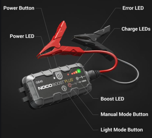 בוסטר התנעה 1000A 12V NOCO - GB40