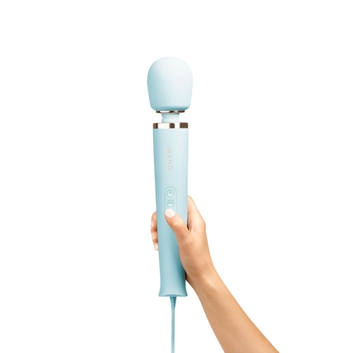 סופר מגי'ק וונד חשמלי בצבע קרם Le Wand Vibrating Massager יצירת האומנות של עולם המסאגרים