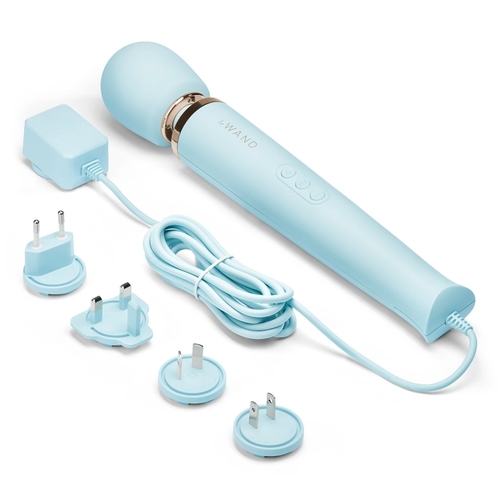 סופר מגי'ק וונד חשמלי בצבע קרם Le Wand Vibrating Massager יצירת האומנות של עולם המסאגרים