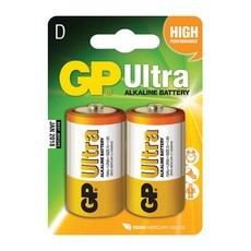 סוללה D אלקליין אולטרה 2 יחידות GP
