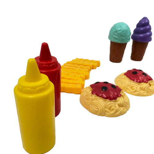 סט משחק לילדים מגש פיצה עם מגוון מאכלים 25 חלקים
