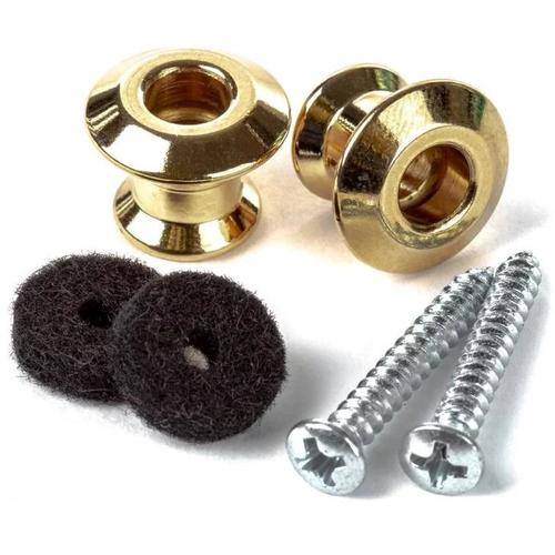 זוג ברגים לרצועה מוזהב מתאים לנועלי רצועה DUNLOP 2PSLS034G