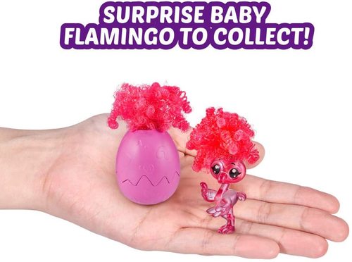 פרנקי בובת פלמינגו ורודה רוקדת לצלילי שירים, מפתלת צוואר עם ביצת הפתעה 
