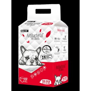 אבסורב 100 יחידות פדים אנטיבקטריאליים absorb 100 pcs antibactrial pet sheets