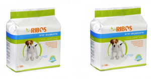 2 י"ח של פדים 100 י"ח ריבוס 2Pcs of 100Pcs ribos pet ped