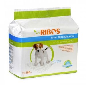 100 פדים לצרכים RIBOS 100Pcs of Puppy ped