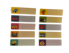 מדבקות שם דגם כלי תחבורה עם למינציה 2 דפים