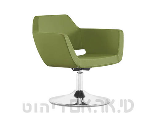 כורסא מעוצבת עם רגל מרכזית דגם הרדי ירוק